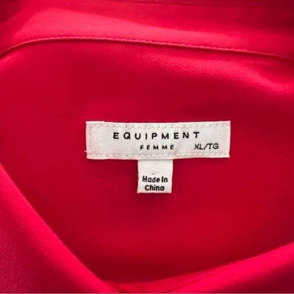 Equipment Red Blouse - Picture 7 of 7